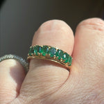 Emerald Band - 10k Gold - Vintage