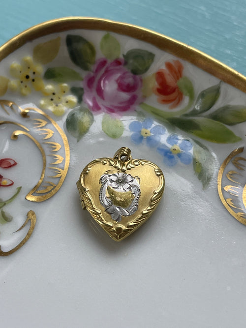 vintage LOCKET pendant 750刻印　K18 vintage LOCKET pendant 750刻印 K18