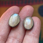 Pearl Earrings - Sterling Silver - Vintage