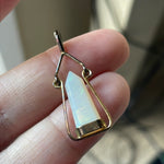 Opal Point Pendant - Sterling Silver - Vintage