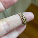 Filigree Band - 10k Gold - Vintage