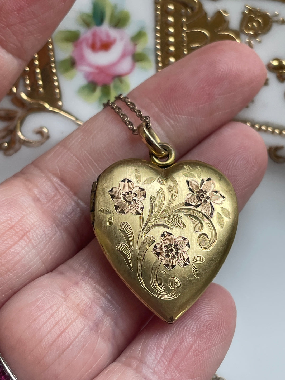 Vintage Locket Necklace | Vintage Paris Jewelry