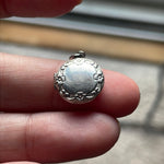 Dainty Flower Locket - Sterling Silver - Vintage