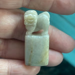 Foo Dog Pendant - Carved Jade - Vintage (price is for 1)