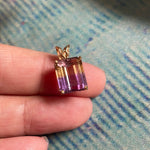 Ametrine Pendant - 10k Gold - Vintage