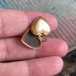 Heart Flower Locket - 9k Gold - Vintage