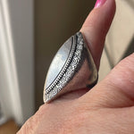 Engraved Ring - Sterling Silver - Vintage