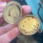 Shooting Star Locket - Gold Filled - Antique