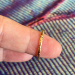 Delicately Patterned Band - 14k Gold - Vintage