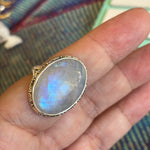 Moonstone Ring - Sterling Silver - Modern