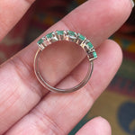 Emerald Eternity Band - 9k Gold - Vintage