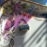 Enamel Purse Locket - Gold Filled - Antique