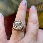 Libra Ring - Zodiac - 14k Gold - Vintage