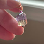 Ametrine Pendant - Tourmaline Accents - 14k Gold - Handmade