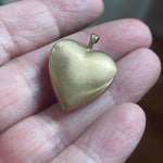 Heart Locket - Yellow Gold Filled - Vintage