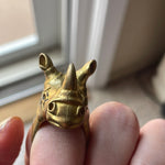 Rhino Ring - Brass - Vintage