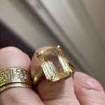 Citrine Ring - 9k Gold - Vintage