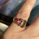 Ruby Ring - 10k Gold - 1940s - Vintage