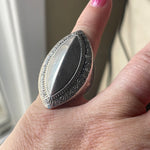 Engraved Ring - Sterling Silver - Vintage