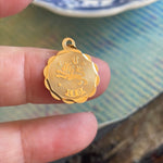 Leo Zodiac Pendant - 14k Gold - Vintage