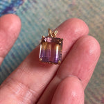 Ametrine Pendant - 10k Gold - Vintage