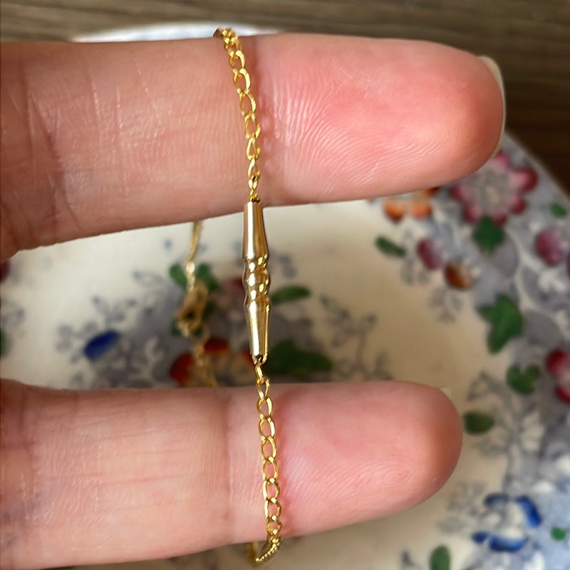 Bar Bracelet - 14k Gold - Vintage