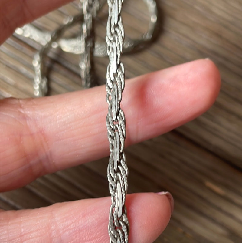 Braided Chain - Sterling Silver - Vintage