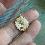 Leo Zodiac Pendant - 14k Gold - Vintage