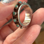 Turquoise Band - Sterling Silver - Vintage