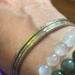 Engraved Bangle Set - Sterling Silver - Vintage