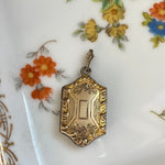 Ornate Floral Locket - Gold Filled - Antique