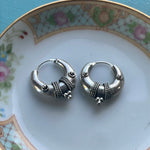 Hoop Earrings - Sterling Silver - Vintage