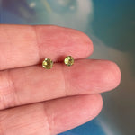 Peridot Earrings - 10k Gold - Vintage