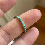 Turquoise Band - 14k Gold - Modern