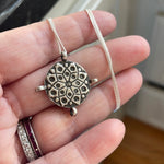 Medallion Pendant - Sterling Silver - Vintage