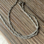 Braided Chain - Sterling Silver - Vintage