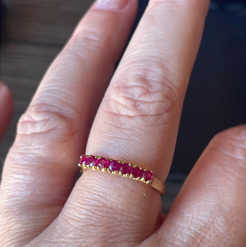 Ruby Band - 14k Gold - Vintage