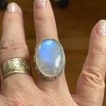 Moonstone Ring - Sterling Silver - Modern