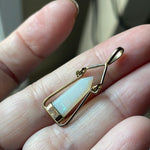 Opal Point Pendant - Sterling Silver - Vintage