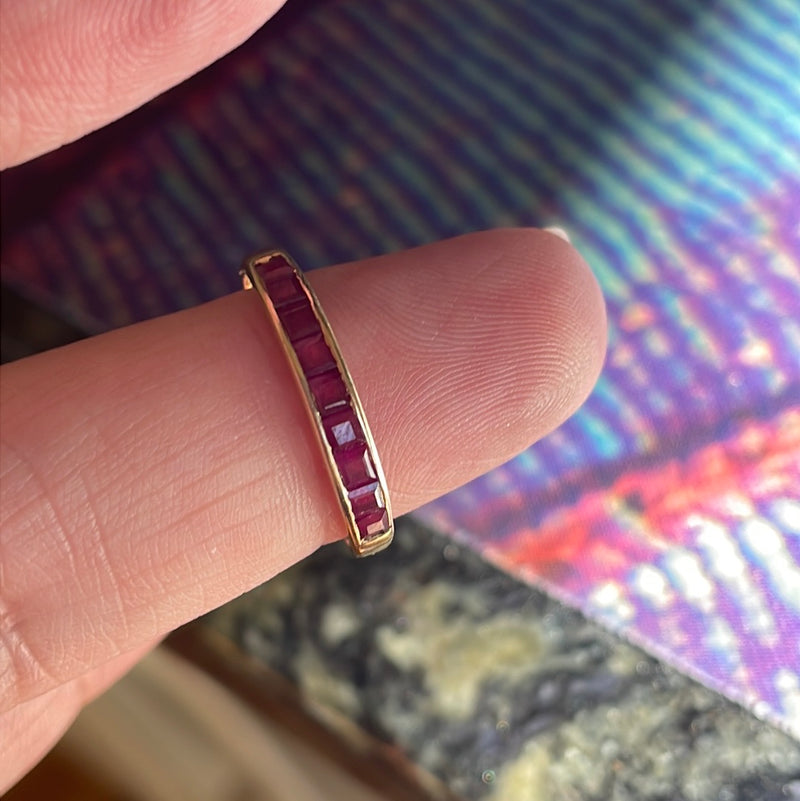 Ruby Band - 14k Gold - Vintage