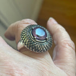 Amethyst Ring - Sterling Silver - Vintage