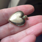 Engraved Heart Locket - Gold Filled - Vintage