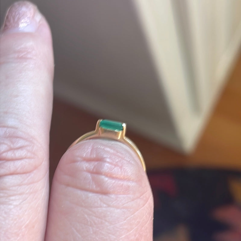 Emerald Ring - 14k Gold - Vintage