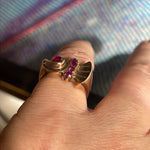 Ruby Ring - 10k Gold - 1940s - Vintage