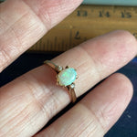 Opal Diamond Ring - 10k Gold - Vintage