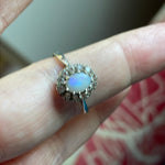 Opal Paste Ring - Sterling Silver - Vintage