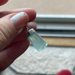 Aquamarine Pendant - Sterling Silver - Vintage