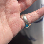 Engraved Ring - Sterling Silver - Vintage