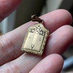 Shield Locket - Gold Filled - Vintage