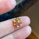 Diamond Flower Pendant - 10k Gold - Vintage